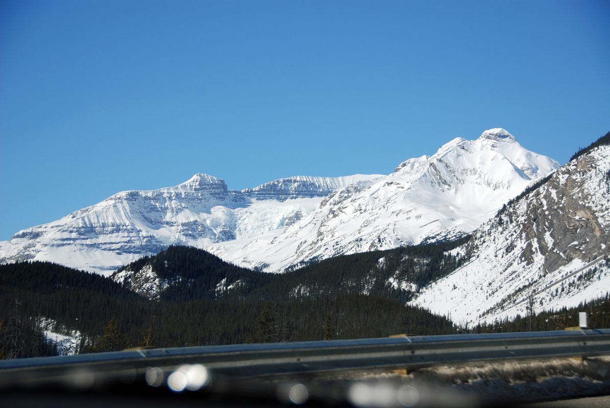 18 Mount Andromeda and Mount Athabasca From Big Bend On Icefields Parkway
